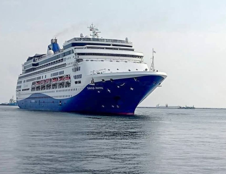  ميناء غرب بورسعيد يستقبل السفينة السياحية CELESTYAL JOURNEY وعلى متنها 900 فرد بين سائح وطاقم من جنسيات مختلفة