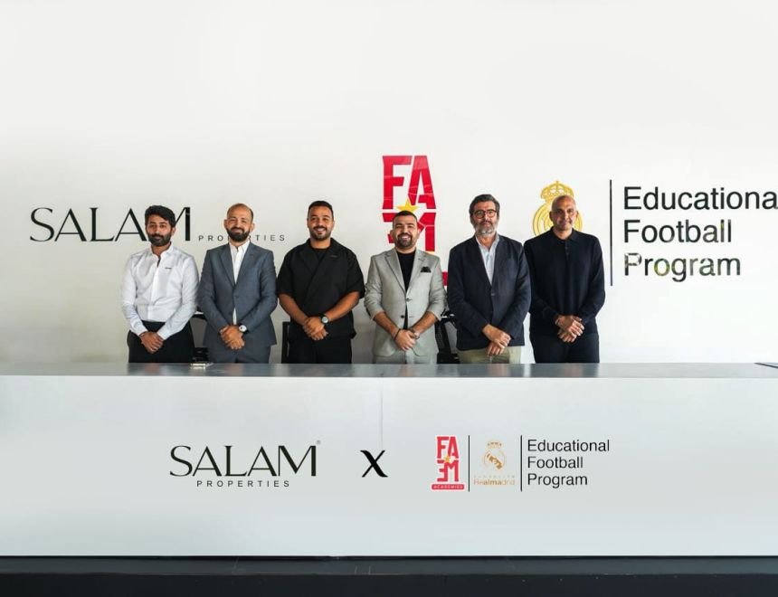 "سلام بروبرتيز" تتعاون مع FAME Academies لإتاحة برنامج كرة القدم التعليمي التابع لمؤسسة ريال مدريد بمجتمعاتها