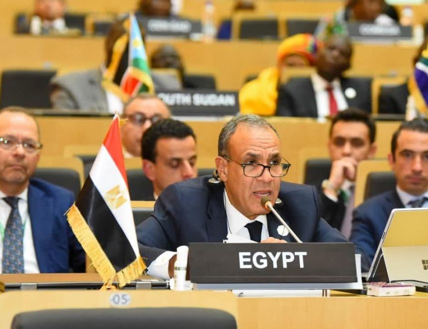 عاجل.. وزير الخارجية المصري يلقي كلمة أمام الاتحاد الأفريقي