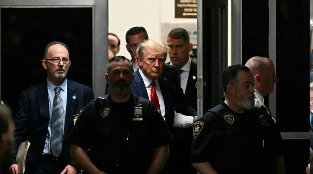 بعد الإفراج عنه.. ترامب يغادر قاعة المحكمة على ذمة القضايا المنسوبة إليه