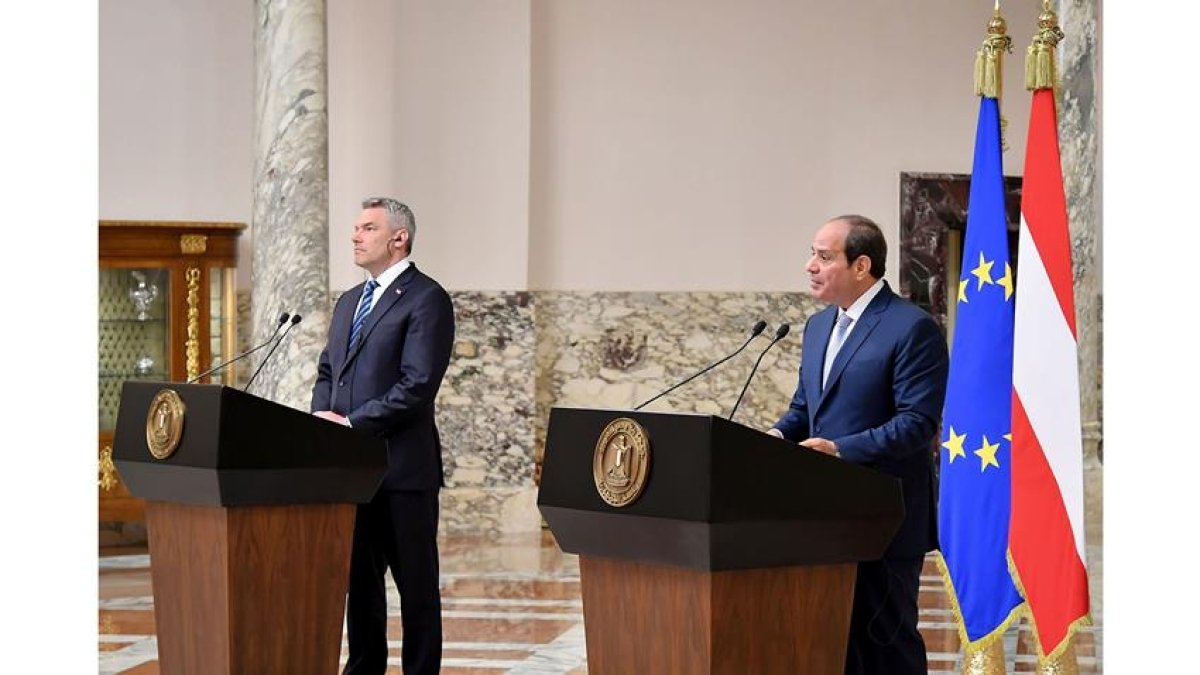 كلمة الرئيس السيسي خلال المؤتمر الصحفي المشترك مع المستشار الفيدرالي لجمهورية النمسا