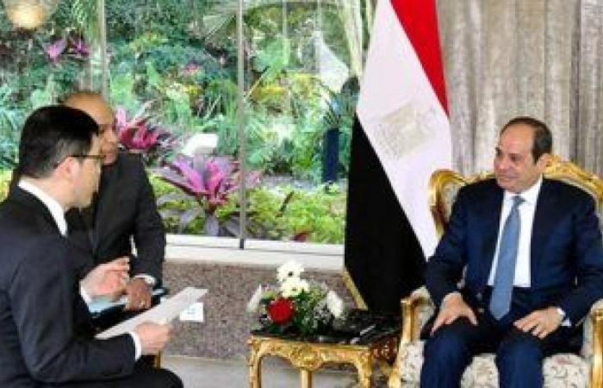 الرئيس السيسي يجري حوارًا صحفيًا مع صحيفة "أساهي" إحدى أكبر الصحف اليابانية وأعرقها