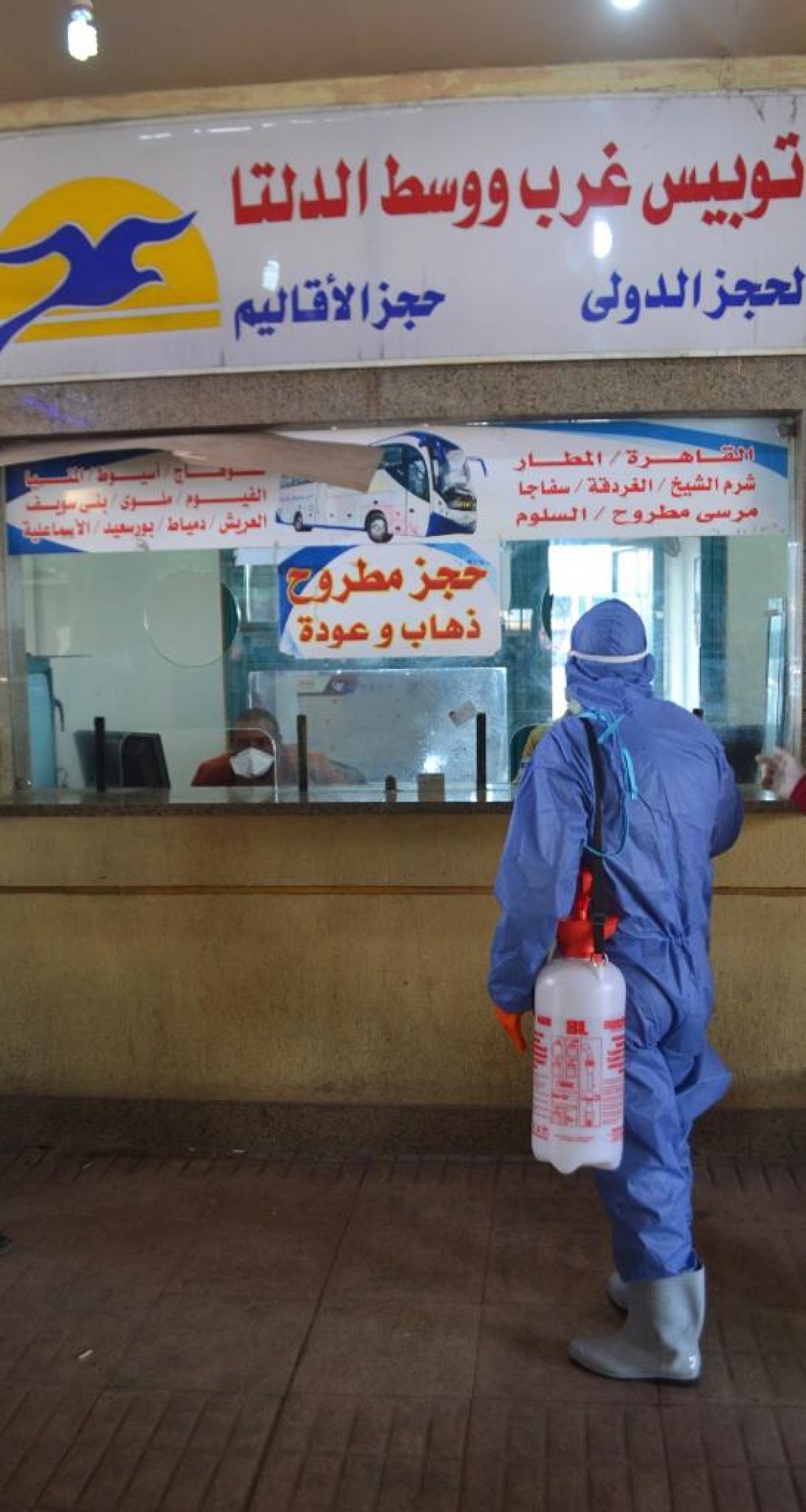 "قطاع الأعمال": إجراءات وقائية مشددة بشركات نقل الركاب التابعة لمواجهة "كورونا"