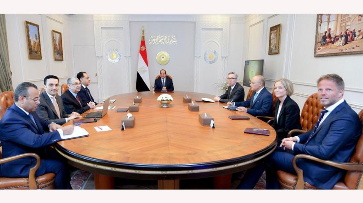 الرئيس السيسي يستقبل الرئيس التنفيذي لشركة "سكاتك إيه إس إيه" النرويجية