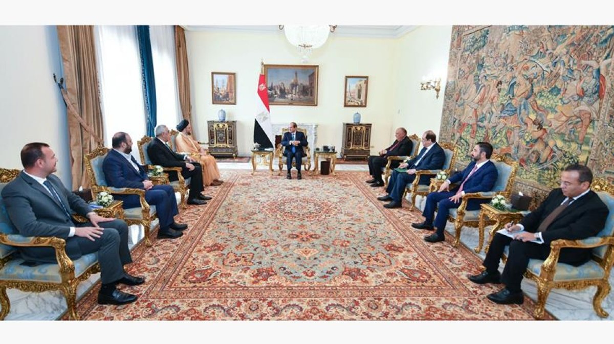 الرئيس السيسي يستقبل رئيس تيار الحكمة العراقي