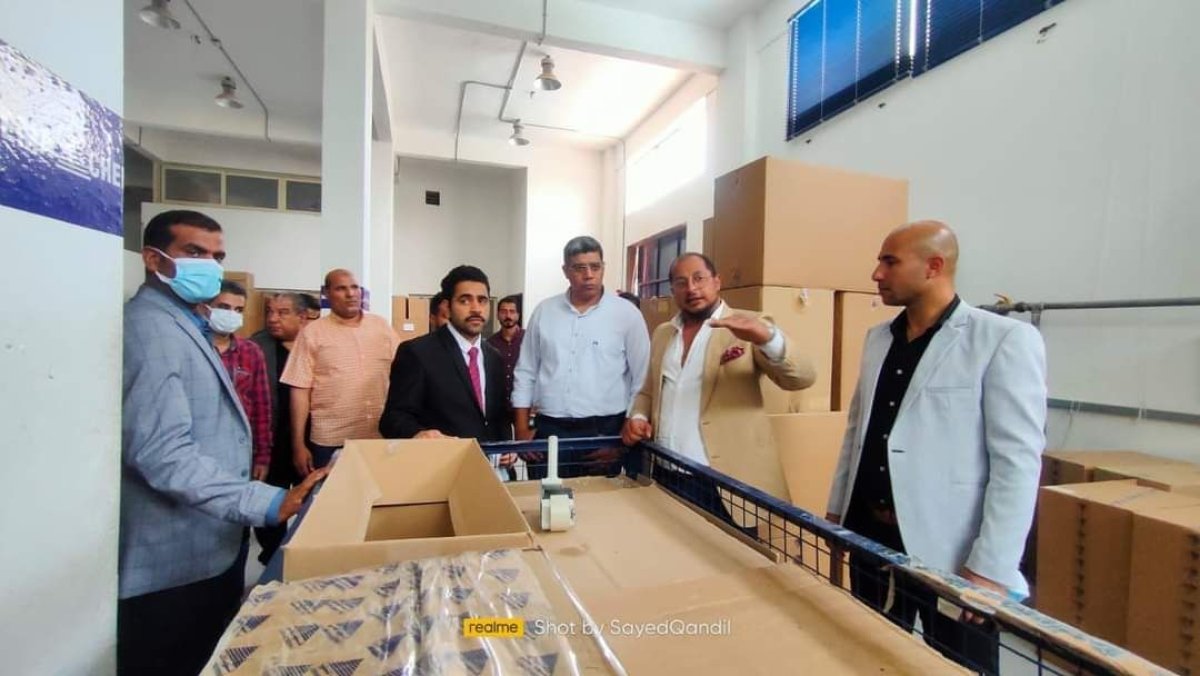 رئيس جهاز " النوبارية الجديدة " يزور أحد مصانع الكيماويات والمستلزمات الزراعية بالمدينة لبحث زيادة الاستثمار