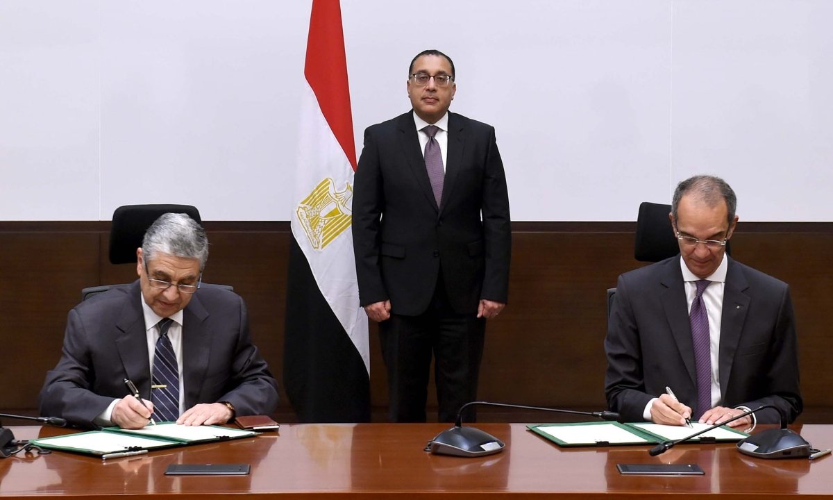 رئيس الوزراء يشهد مراسم توقيع بروتوكول تعاون في مجال الأمن السيبراني