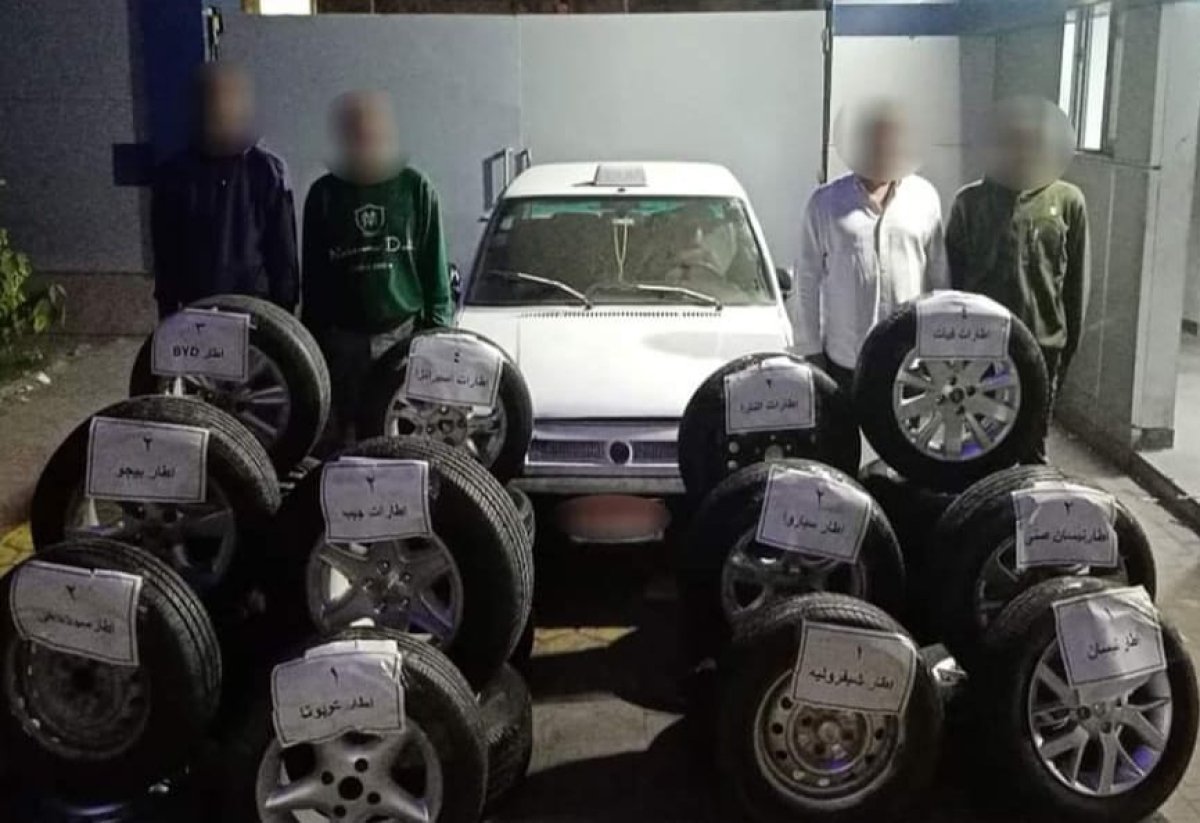فك واجري.. سقوط عصابة آسرقة إطارات السيارات بالقاهرة 