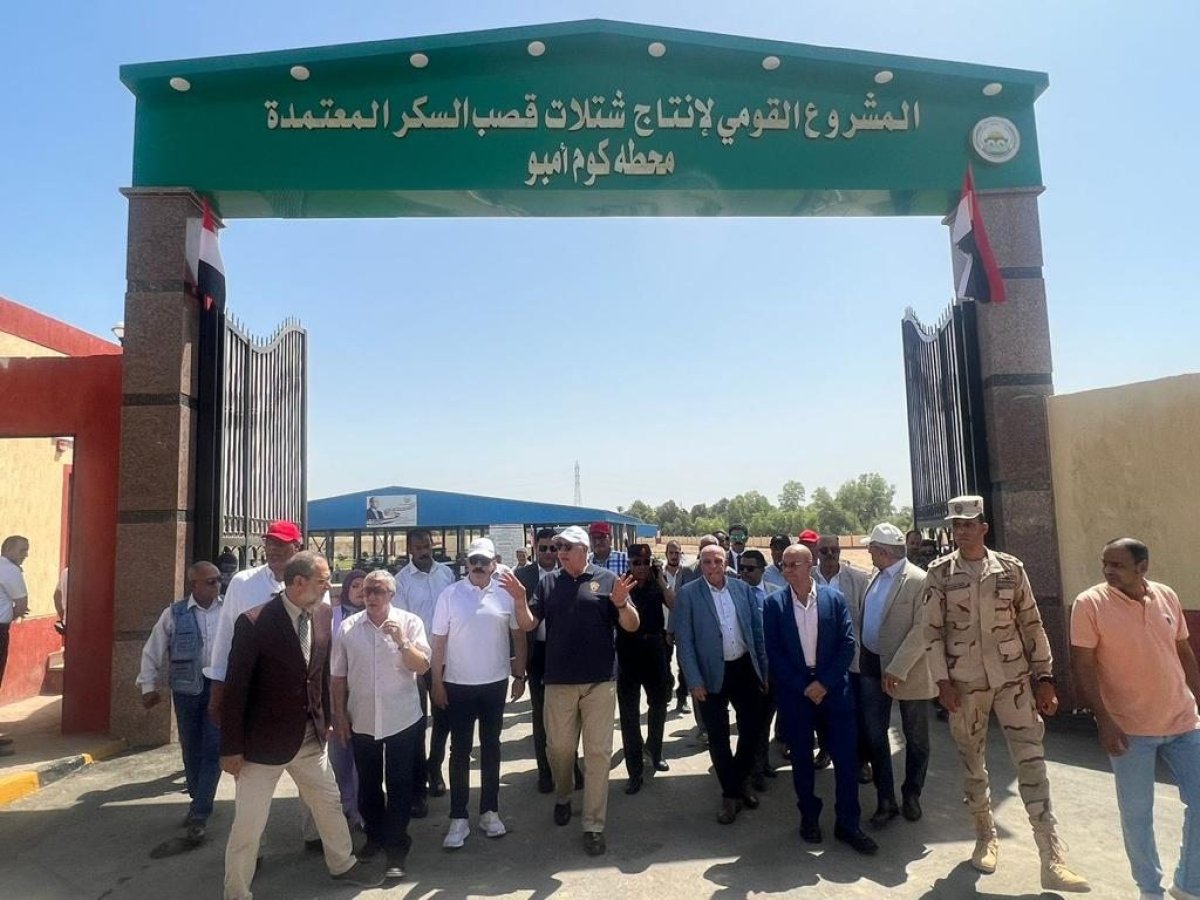 بتكلفة 300 مليون جنيه.. وزير الزراعة ومحافظ أسوان ورئيس هيئة تنمية الصعيد يتفقدون أول محطة لإنتاج شتلات قصب السكر