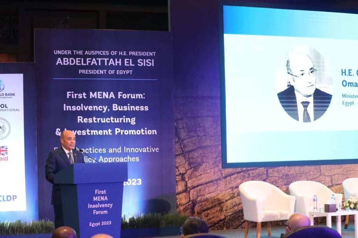 برعاية الرئيس.. وزير العدل يفتتح المنتدى الأول لمنطقة الشرق الأوسط وشمال افريقيا لإعادة هيكلة الأعمال وتشجيع الاستثمار