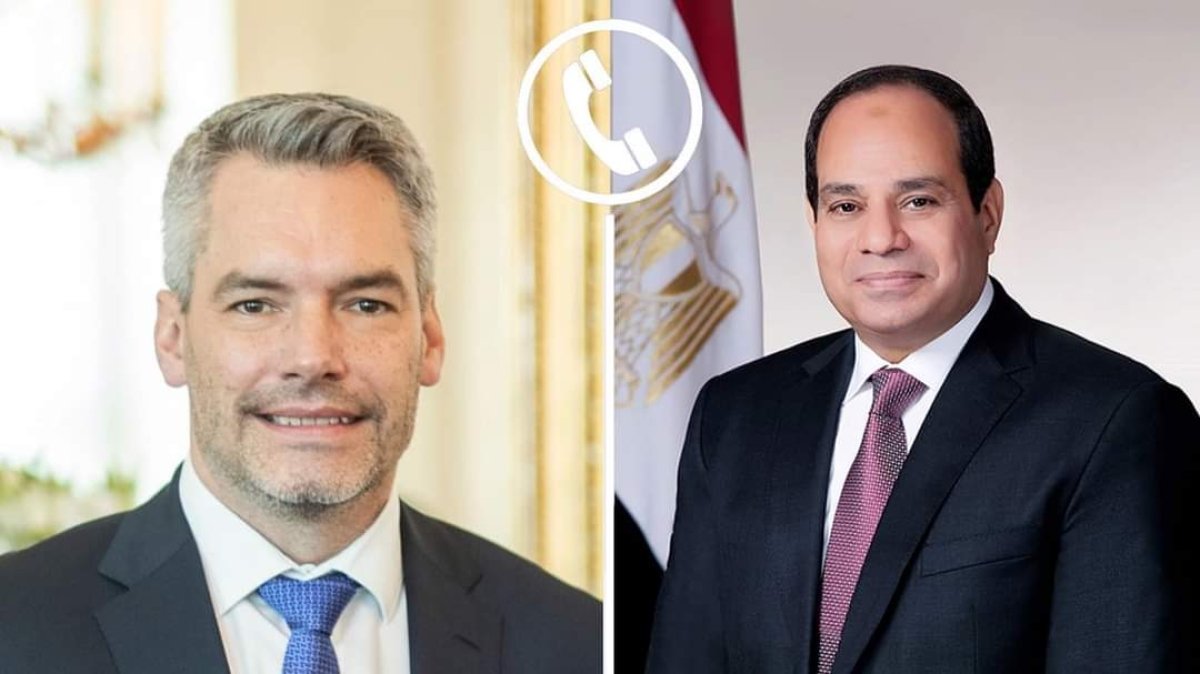 الرئيس السيسي يبحث مع مستشار النمسا جهود وقف التصعيد بين الفلسطينيين والإسرائيليين 
