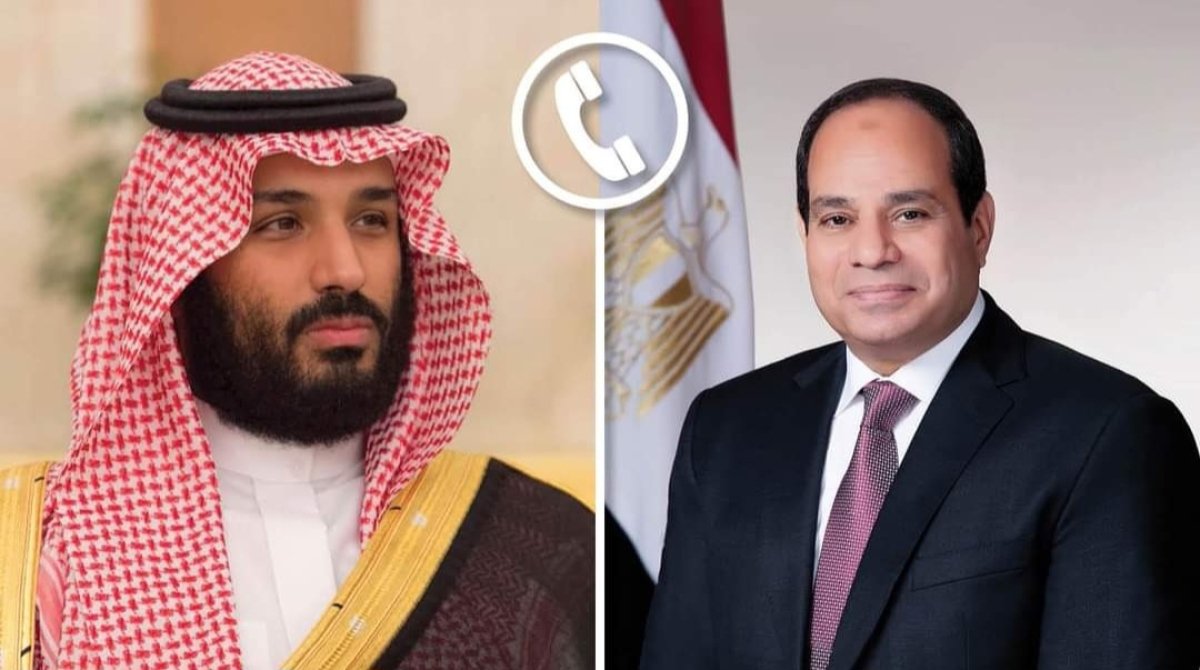الرئيس السيسي يبحث مع ولي عهد السعودية مستجدات التصعيد الإسرائيلي الفلسطيني 