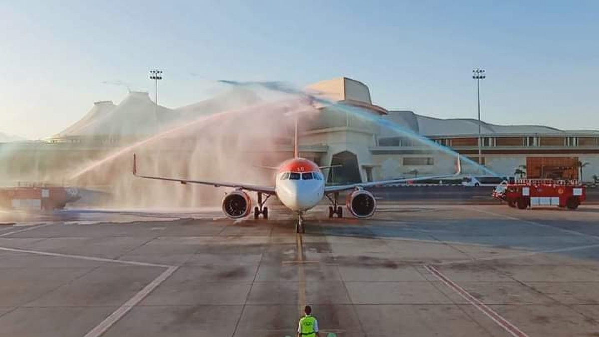 وصول أولى رحلات شركة إيزي جيت إلى مطار شرم الشيخ قادمة من المملكة المتحدة