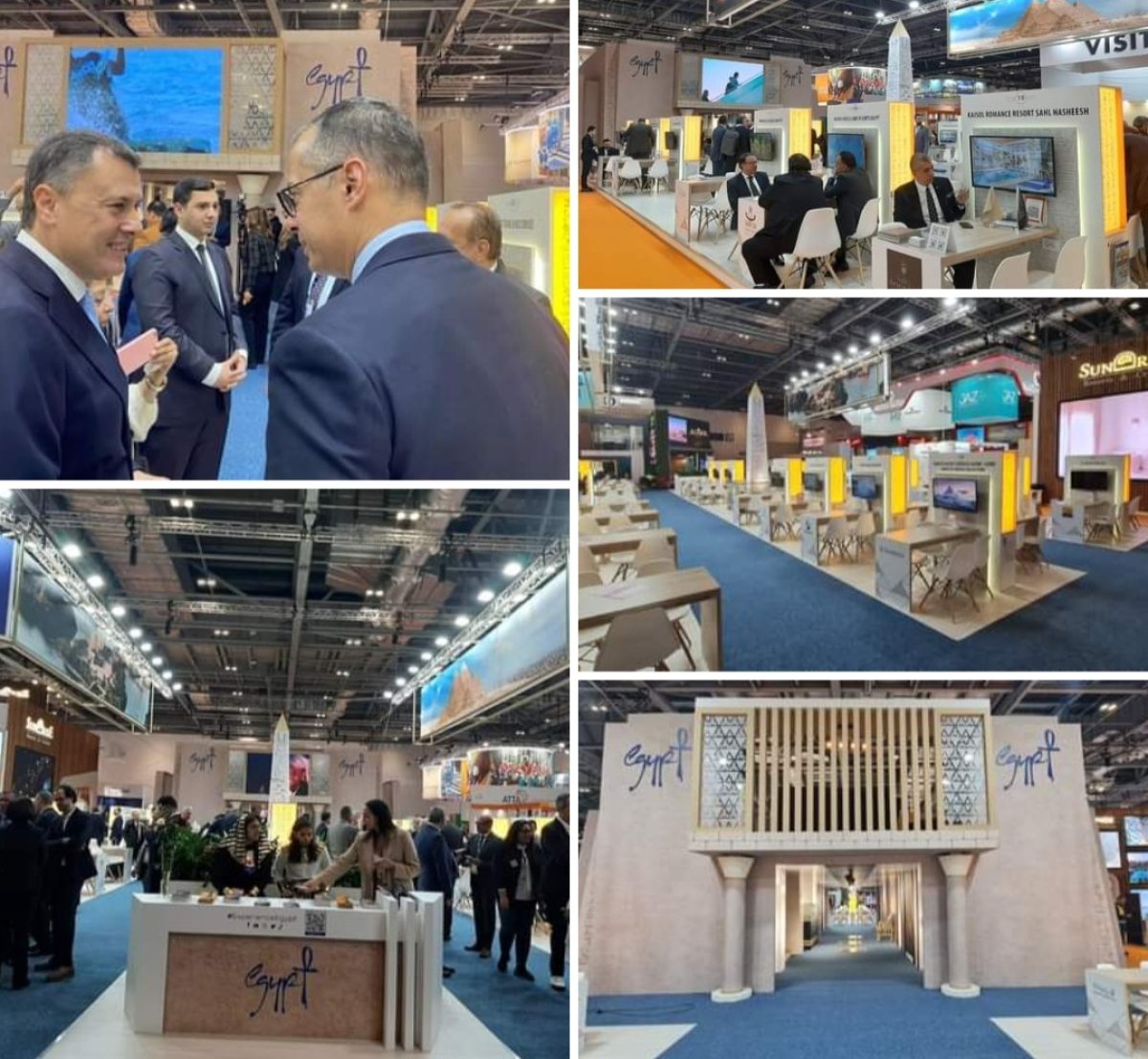 الجناح المصري ببورصة لندن للسياحة يشهد إقبالاً من الزوار باليوم الأول للمعرض