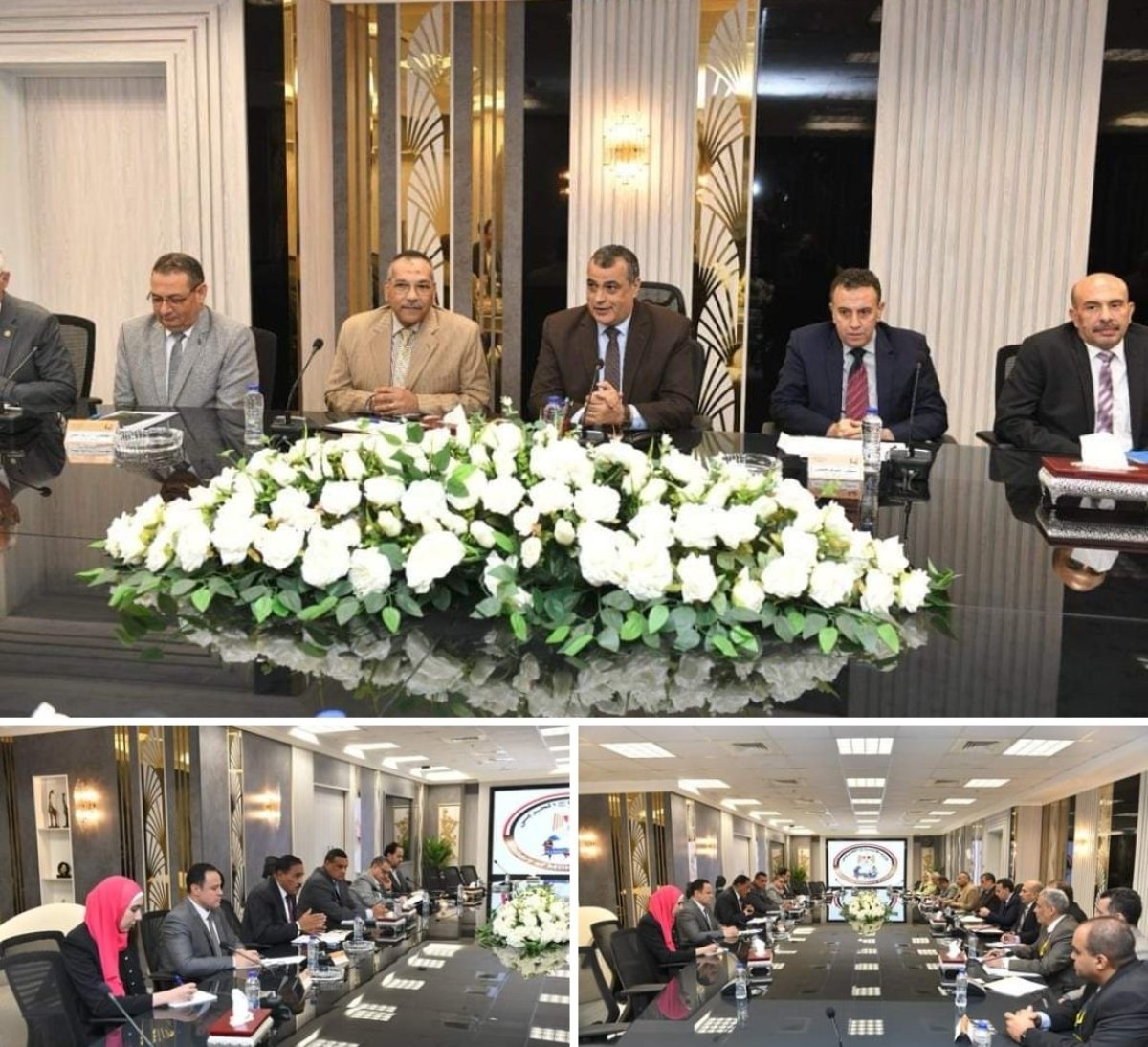 وزيرا الإنتاج الحربي والتنمية المحلية ومحافظ مطروح يبحثون سبل تعزيز التعاون المشترك