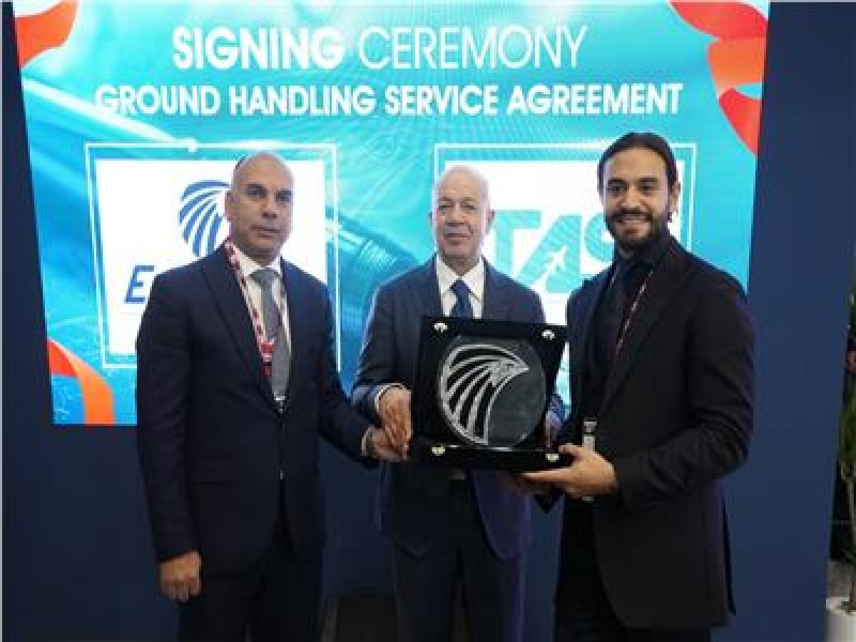 مصر للطيران للخدمات الأرضية توقع عقدا جديدا مع وكيل الخدمة شركة «TAS»