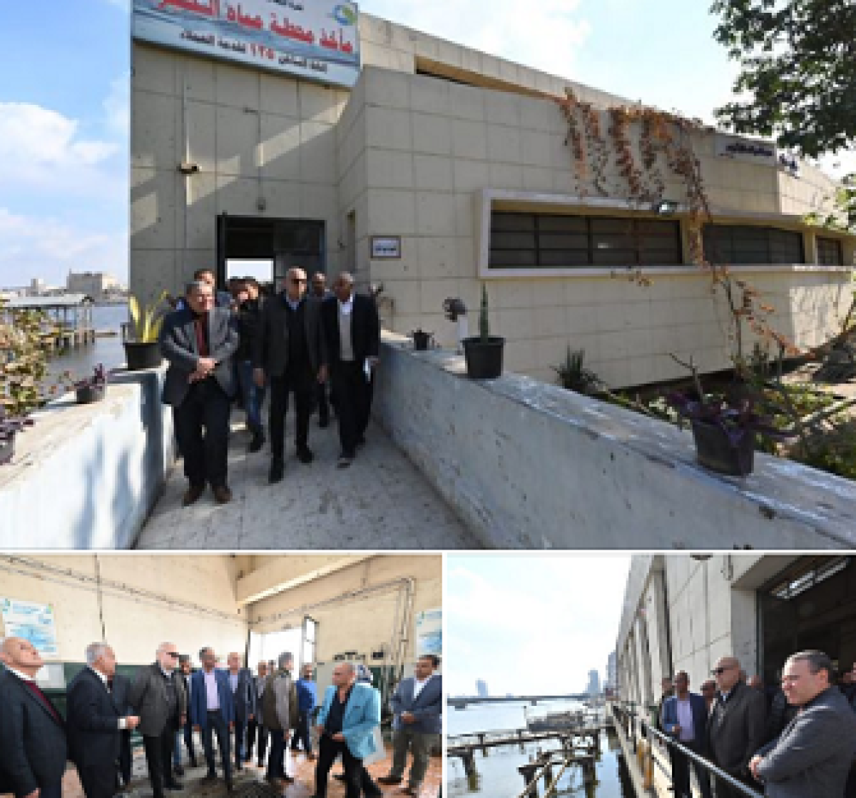 وزير الإسكان يتفقد محطة تنقية مياه الشرب بالجيزة بطاقة 150 ألف م3 يومياً