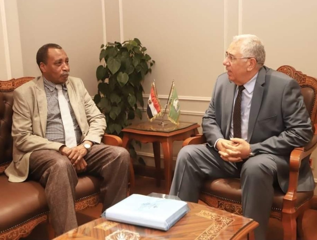 وزير الزراعة يبحث مع مدير المنظمة العربية للتنمية الزراعية التعاون المشترك