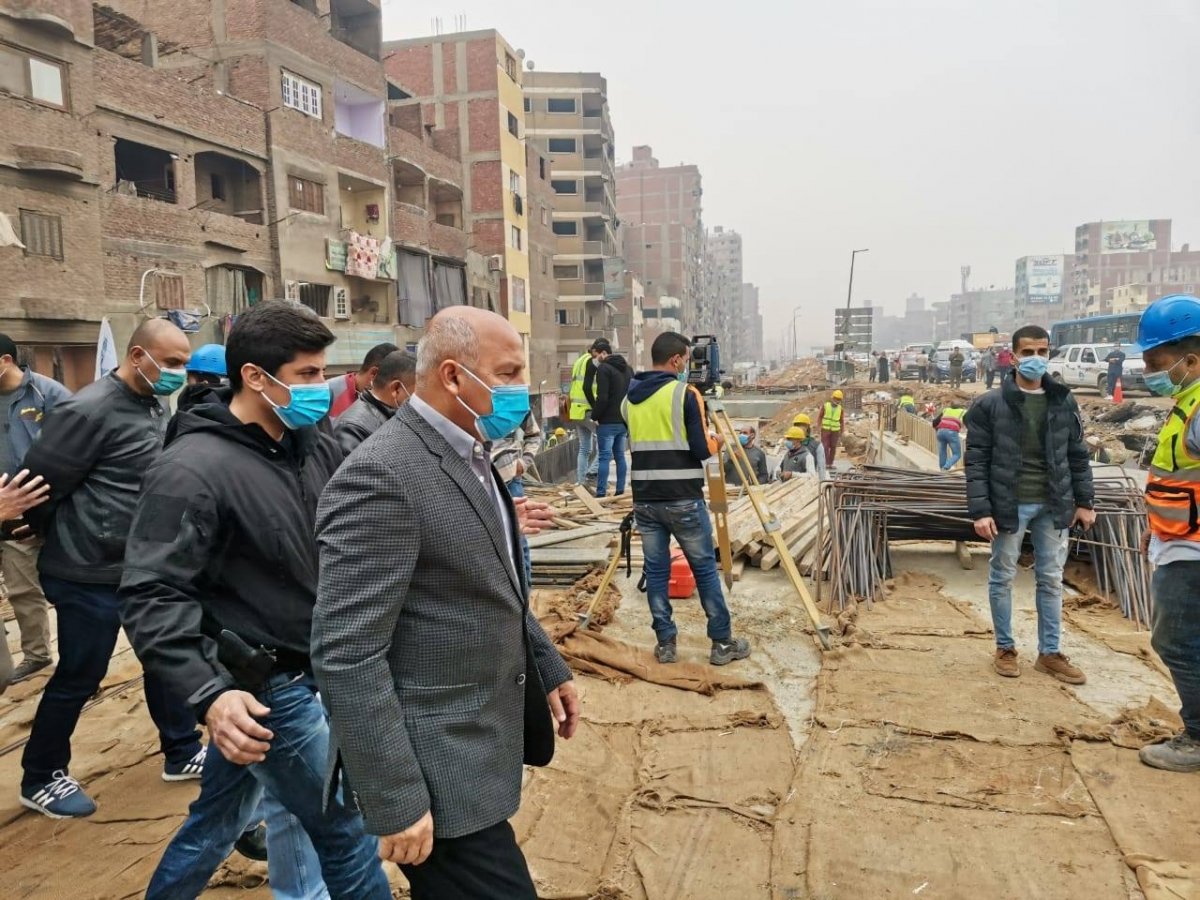 وزير النقل يتابع أعمال التطوير والصيانة الشاملة للطريق الدائري