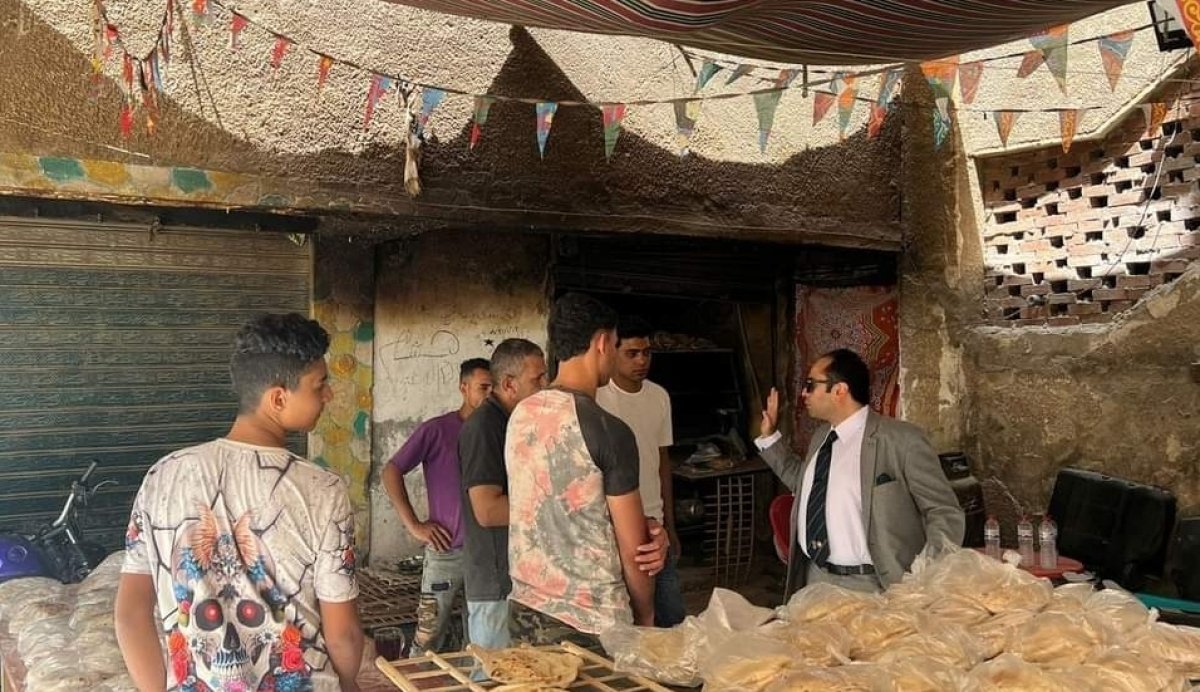 حملة رقابية مُكبرة بمدينة العبور علي المخابز السياحية والأفرنجية