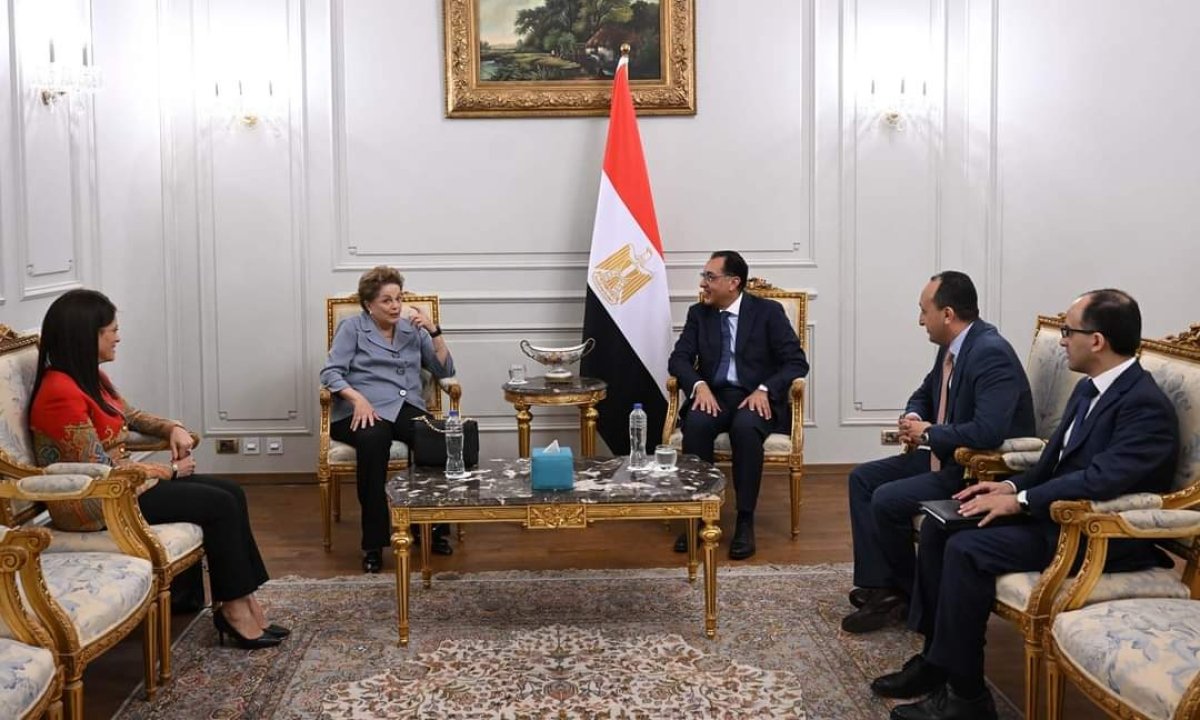 رئيس الوزراء يلتقي رئيسة بنك التنمية الجديد التابع لتجمع البريكس