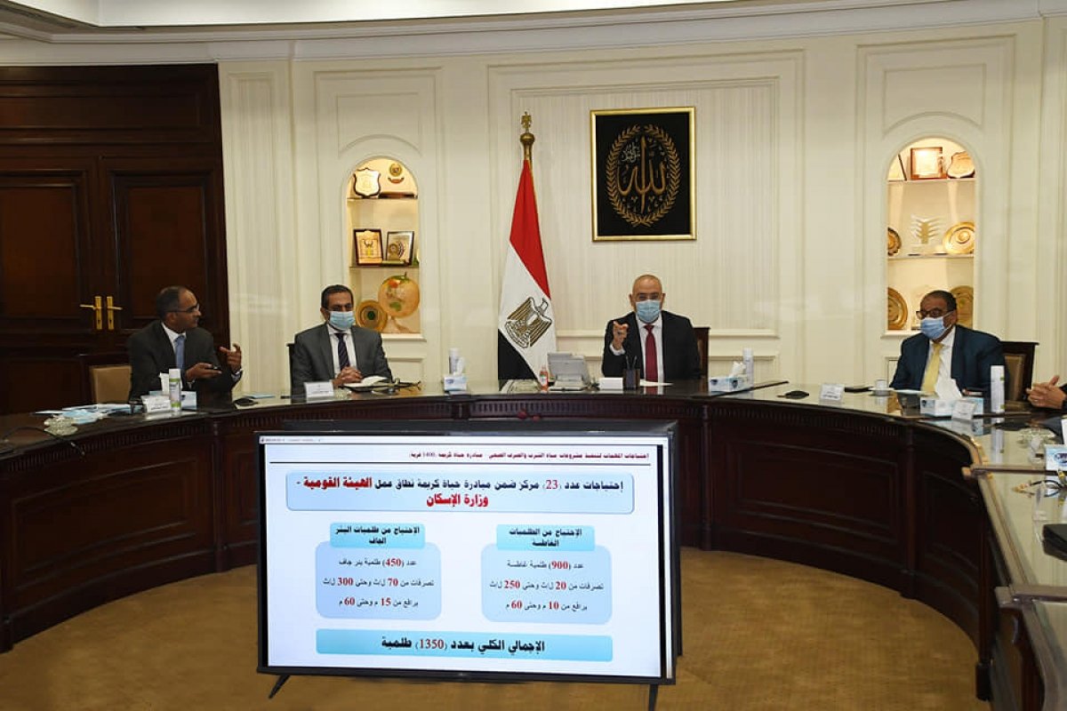 لتوفير حياة كريمة لـ 55 مليون مواطن.. وزير الإسكان يتابع استعدادات توصيل خدمات الصرف الصحى للمناطق الريفية