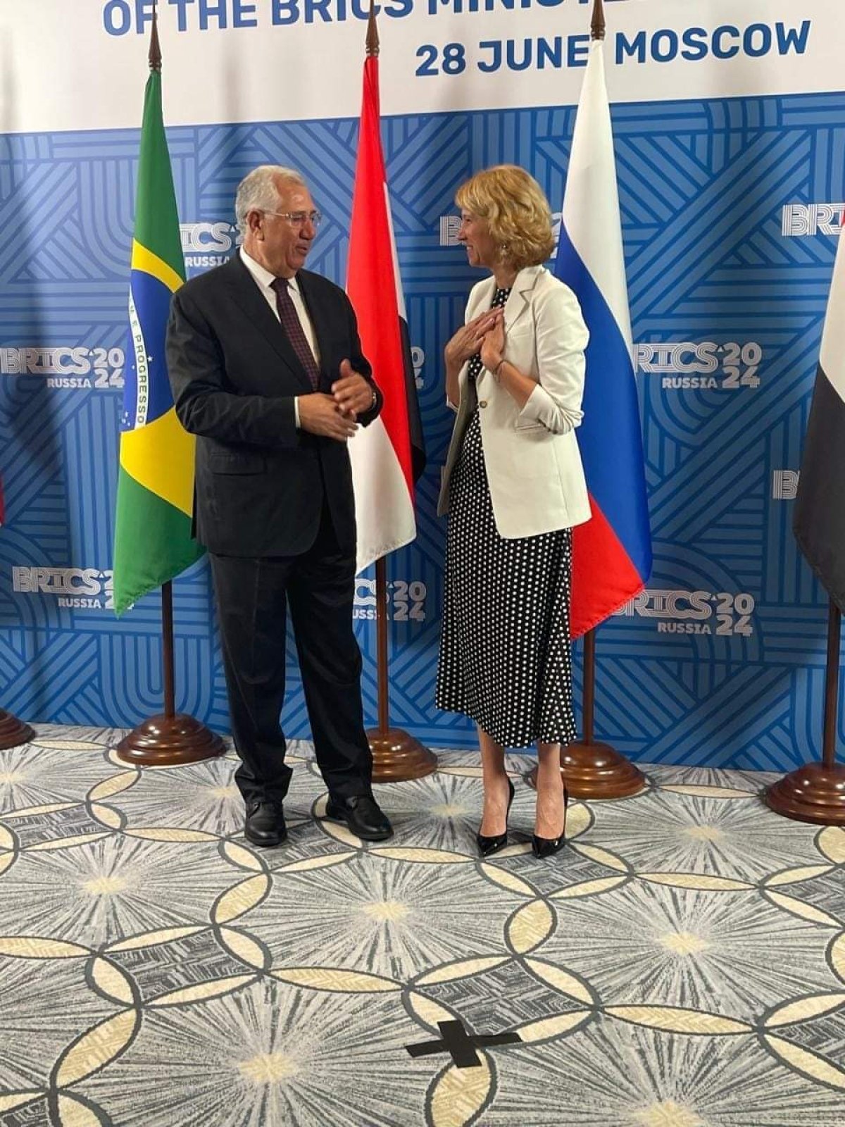 وزير الزراعة يبحث مع نظيرته الروسية آفاق التعاون الزراعي المشترك بين البلدين