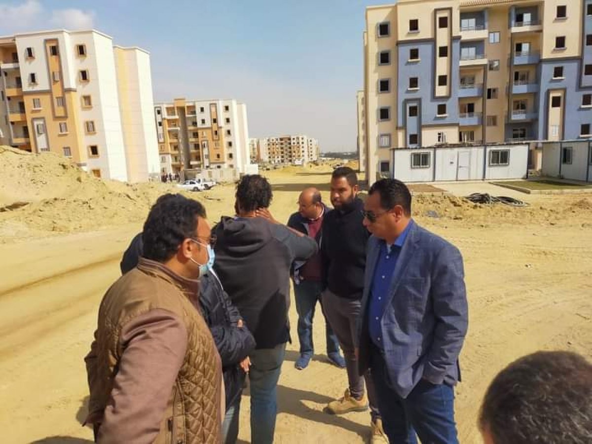 مسئولو جهاز "حدائق أكتوبر" يتفقدون سير العمل بالمشروعات المختلفة بالمدينة