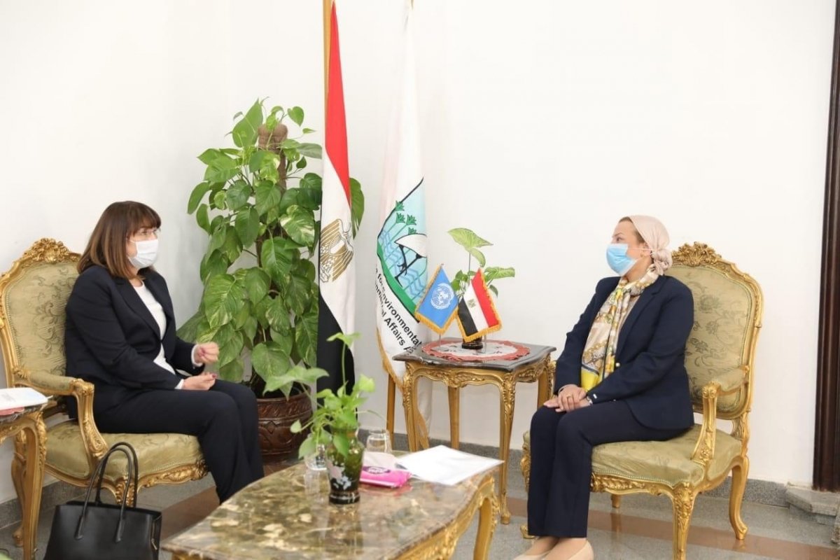 وزيرة البيئة تناقش مع المنسقة المقيمة للأمم المتحدة بالقاهرة سبل دعم العمل البيئي