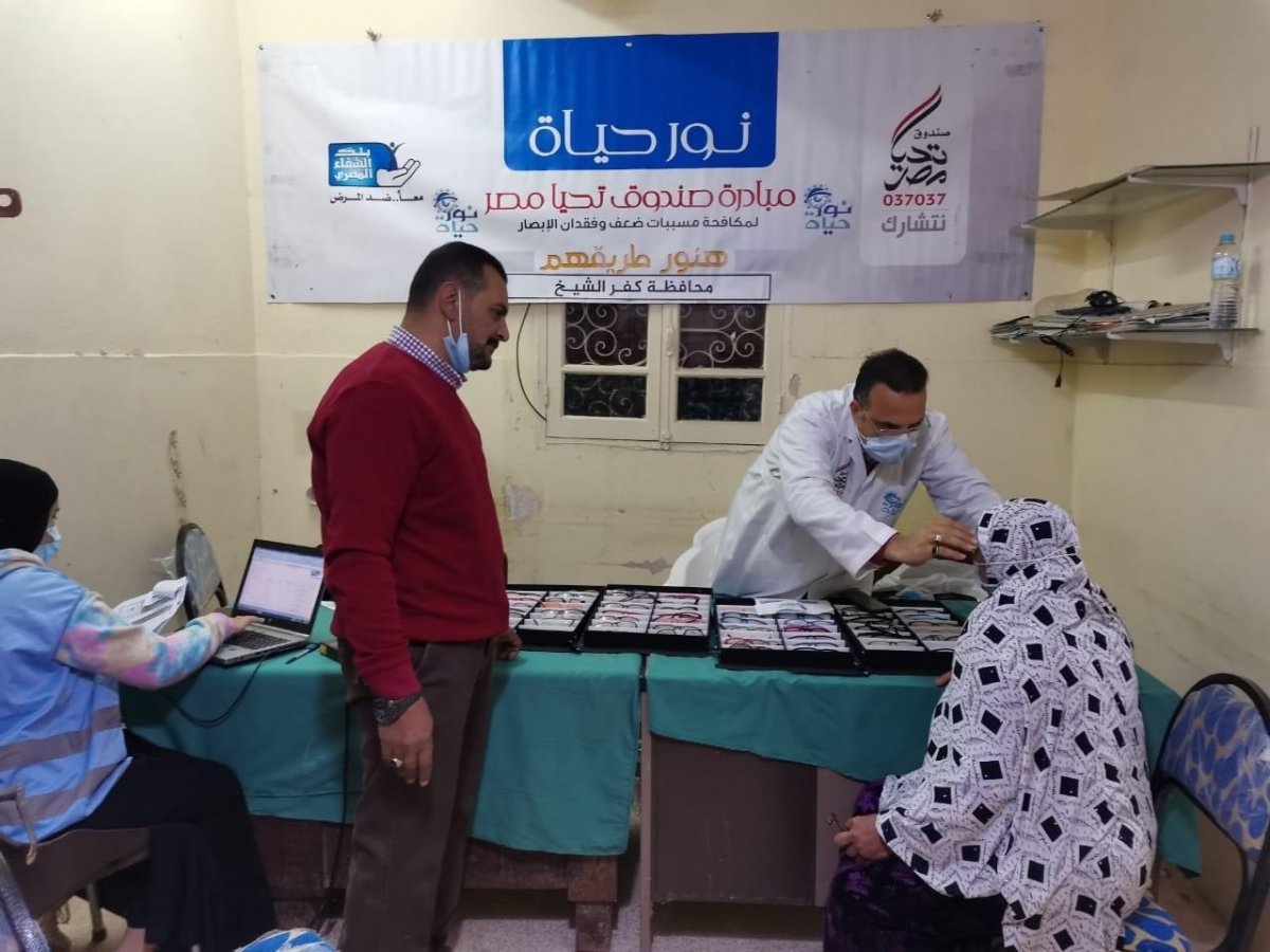 المبادرة الرئاسية نور حياة تجري الكشف الطبي للعيون على 14 ألف مواطن خلال شهر مارس