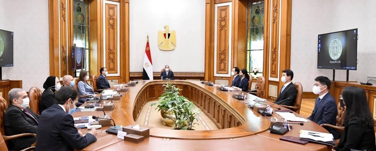 الرئيس السيسى يستقبل الرئيس التنفيذى لشركة "هيونداى ووتم" بحضور مدبولى 