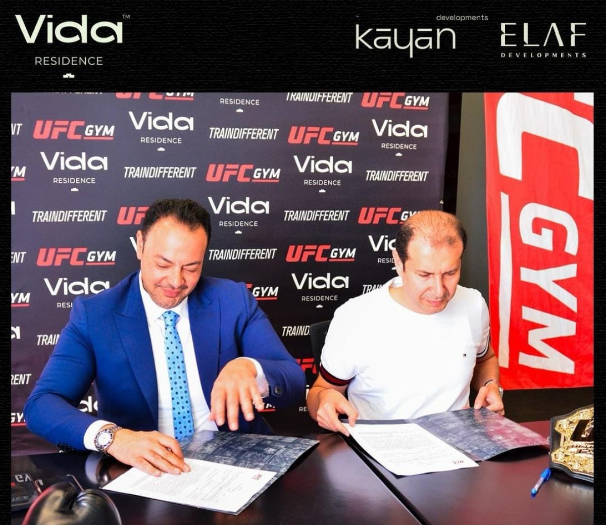 تحالف شركتي «كيان» و«إيلاف » يتعاقد مع « ufc gym» لإدارة وتشغيل الـ«CLUB HOUSE» بمشروع « Vida Residence