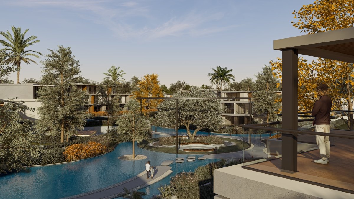 شركة Cornerstone Development  تطرح وحدات فاخرة 80 % تشطيب  بـ RED- Water Villas & Floating Gardens مستقبل سيتي