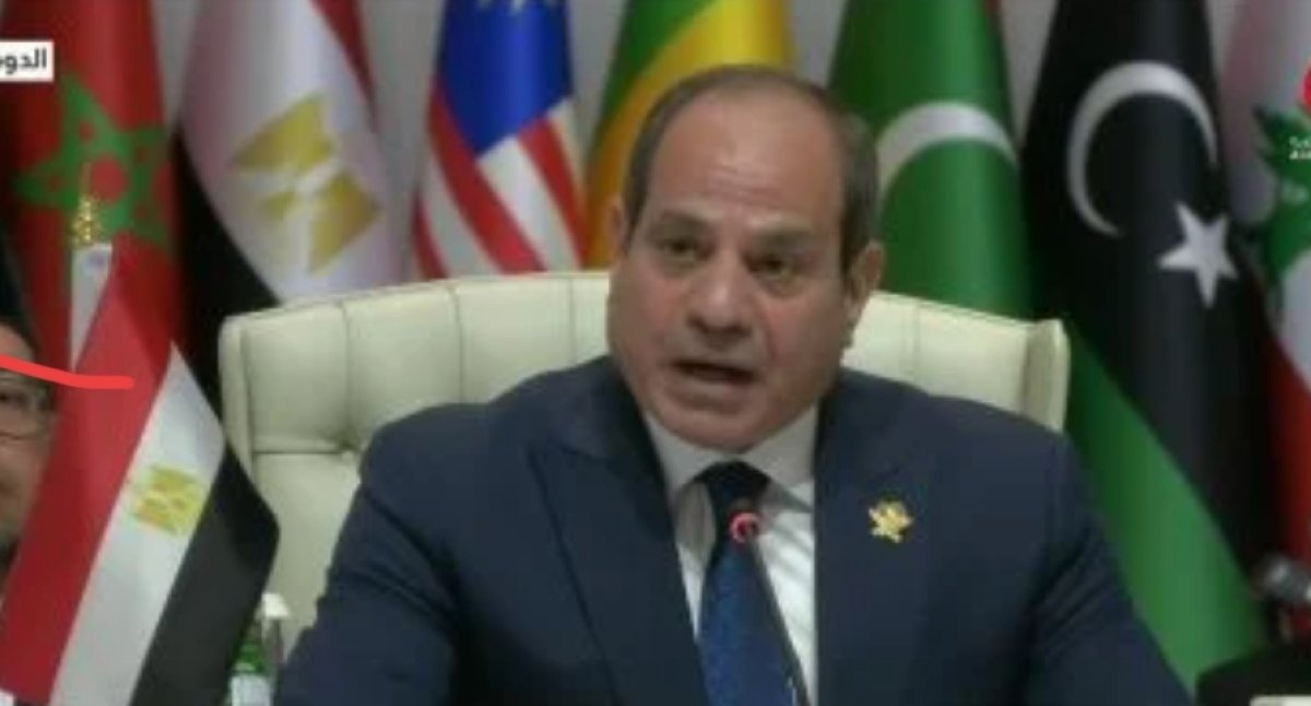 الرئيس السيسي : اؤكد تضامن مصر الكامل مع اشقائها في قطر في مواجهه العدوان الاسرائيلي الإثم