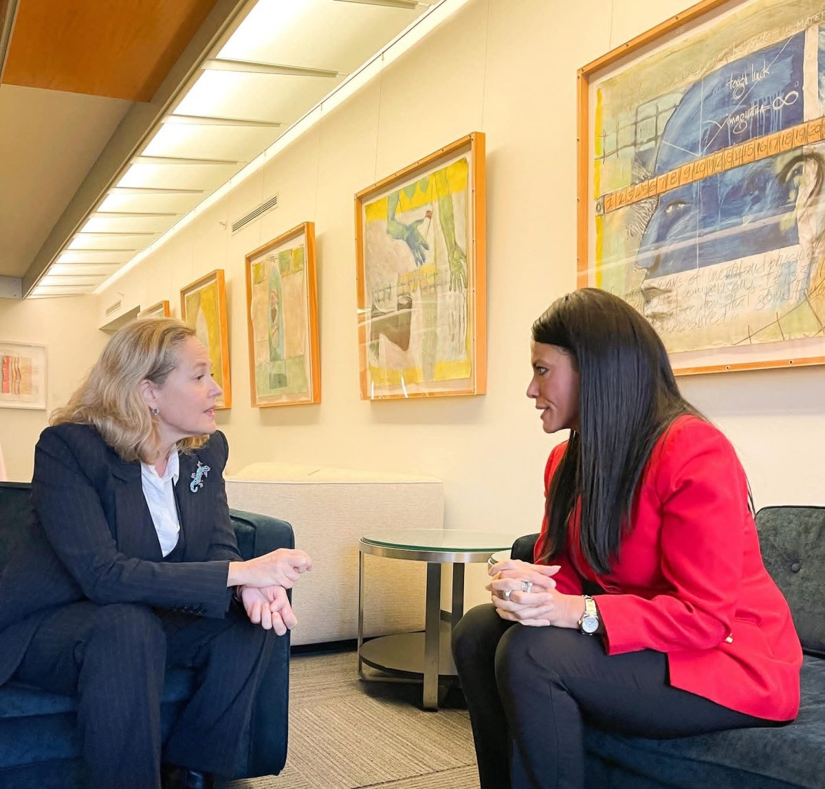 المشاط تلتقي رئيسة بنك الاستثمار الأوروبي خلال فعاليات الاجتماعات السنوية للبنك الدولي بواشنطن