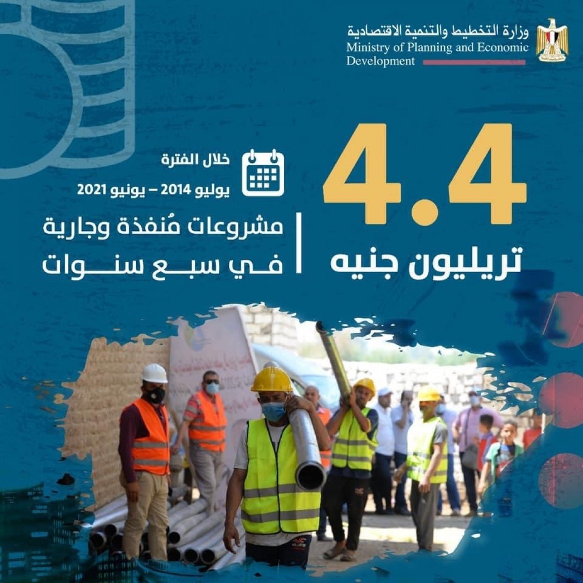 وزيرة التخطيط: 4.4 تريليون جنيه مشروعات مُنفذة وجارية في سبع سنوات من 2014 إلى 2021