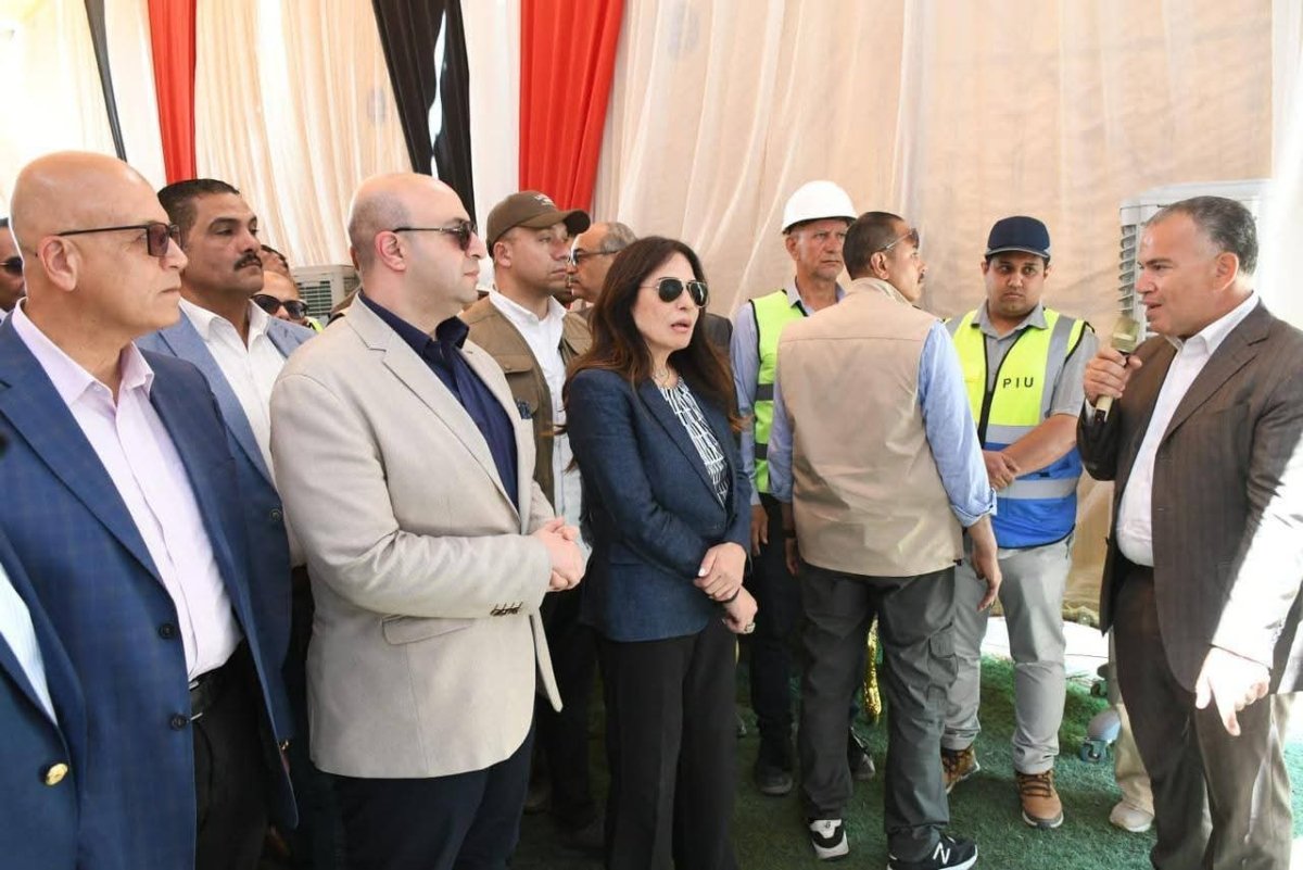 وزيرة الإسكان ومحافظ الفيوم يتفقدان محطة معالجة صرف صحي أبو شنب بمركز أبشواي