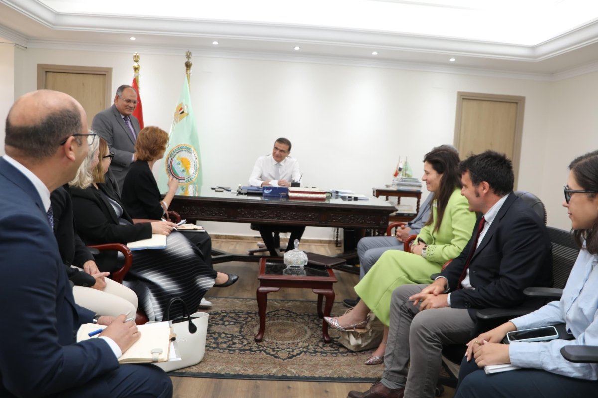 وزير الزراعة يستقبل وفدًا&nbsp; من الاتحاد الأوروبي والوكالة الإيطالية لبحث تعزيز الأمن الغذائي