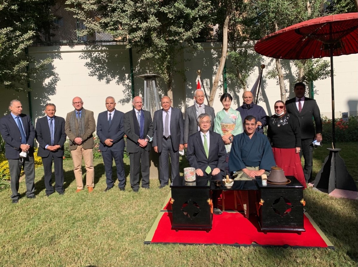 سفارة اليابان لدى مصر تقيم حفل الشاي الياباني الأول للعام الجديد "هاتسوجاما"