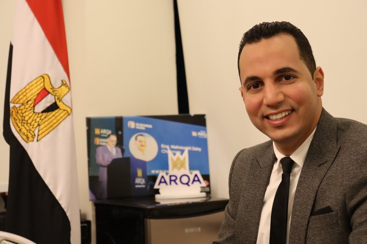 مهندس أحمد الزيني العضو المنتدب لشركة أرقى للتطوير العقاري:  تعاقدنا مع "آرت لاين جروب" للتصميمات المعمارية و "كاد" لتشغيل أبراج "آي بيزنس بارك"