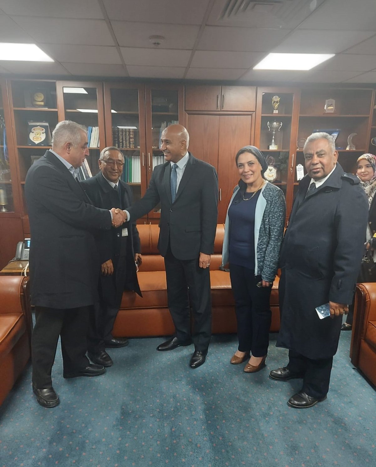 مصرللطيران للخدمات الأرضية تستقبل وفدا من الخطوط الليبية 