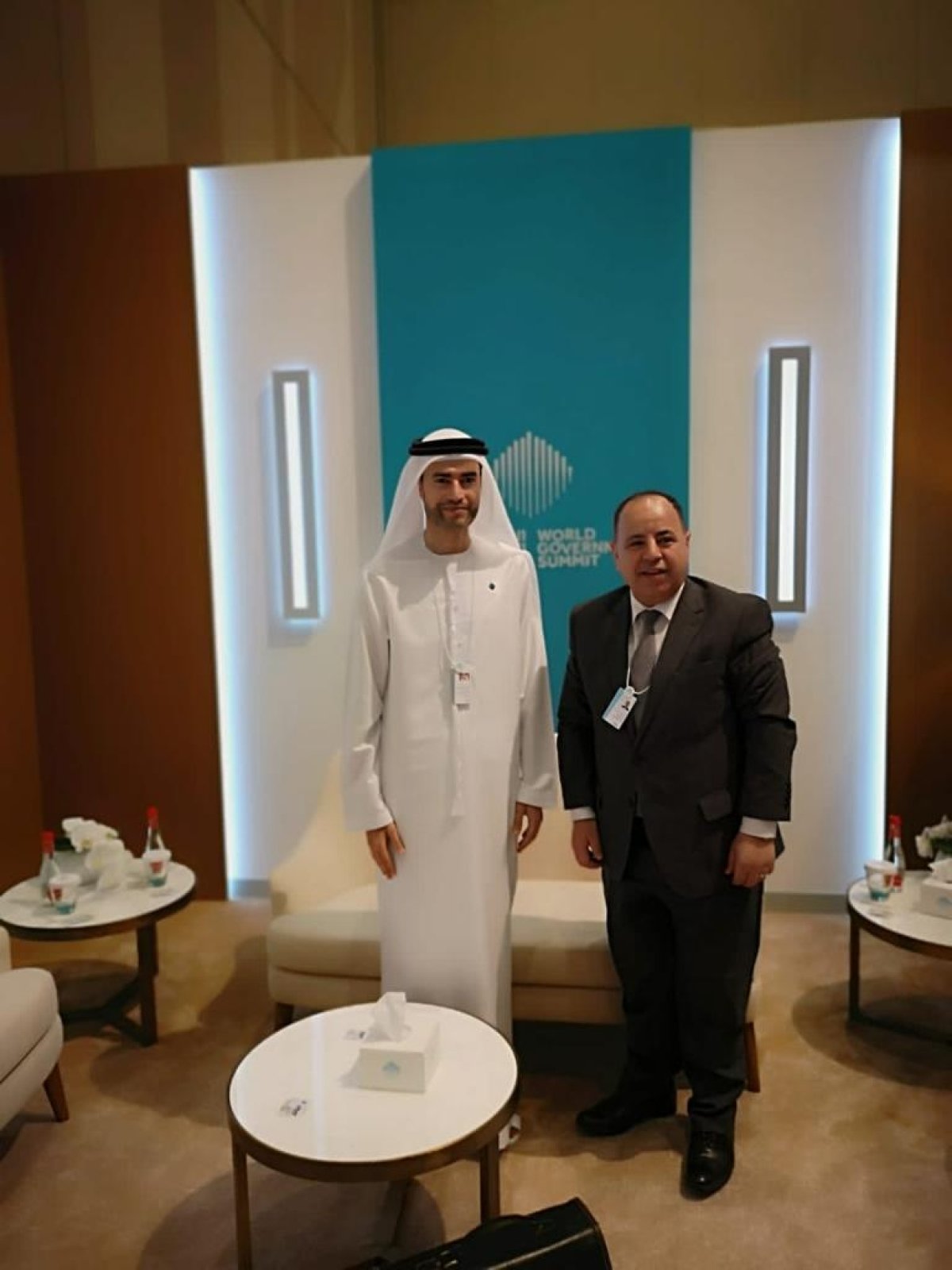 وزيرا المالية المصرى والإماراتي.. علي هامش القمة العالمية للحكومات بدبي:  تعظيم جهود التكامل العربى فى مواجهة التحديات الاقتصادية العالمية وتخفيف حدتها على المواطنين