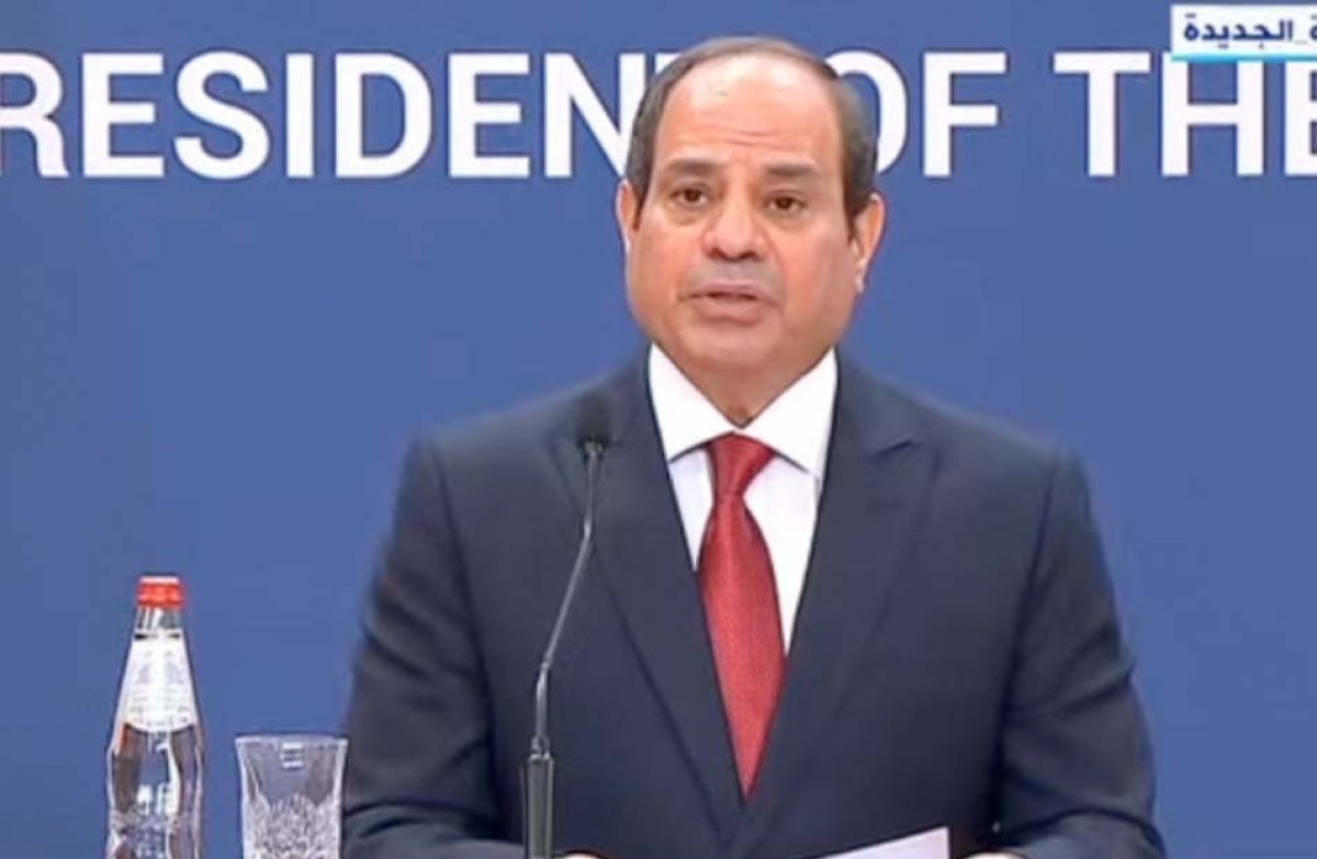 كلمة الرئيس السيسي خلال المؤتمر الصحفي المشترك مع رئيس جمهورية صربيا