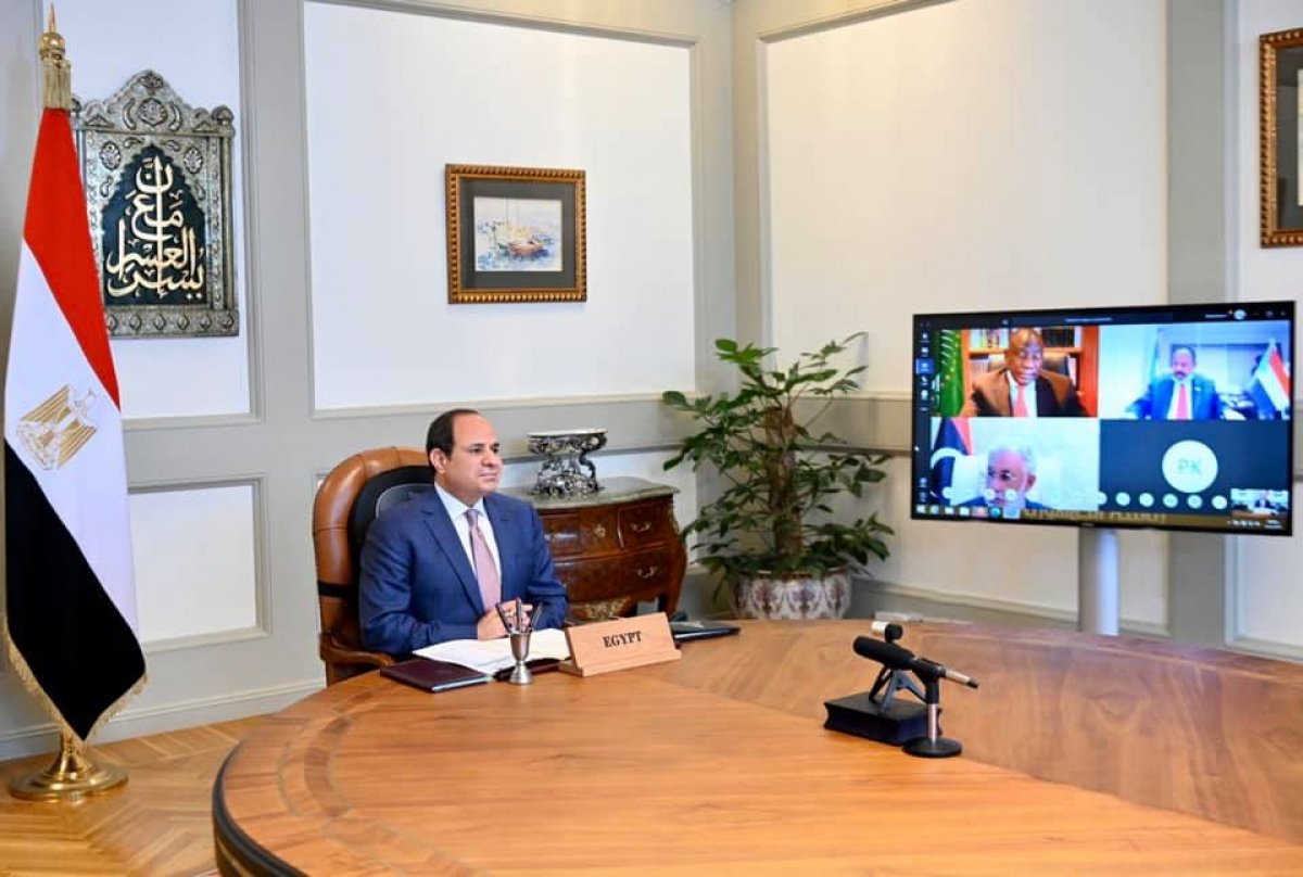 الرئيس السيسى يؤكد على ضرورة تعزيز العمل المشرك بين الدول الأفريقية لمواجهة فيروس كورونا 