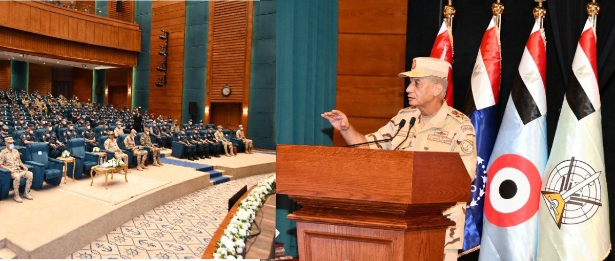 وزير الدفاع والإنتاج الحربى يلتقى بمقاتلى القوات البحرية