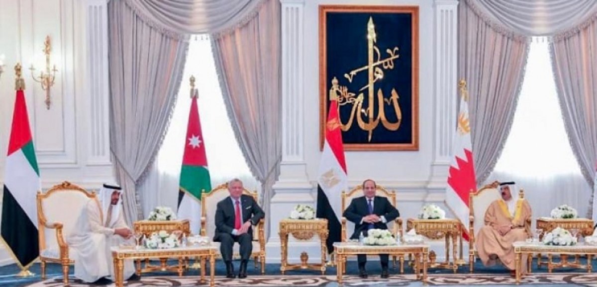 الرئيس السيسي يستقبل قادة البحرين والأردن والإمارات بمدينة العلمين الجديدة