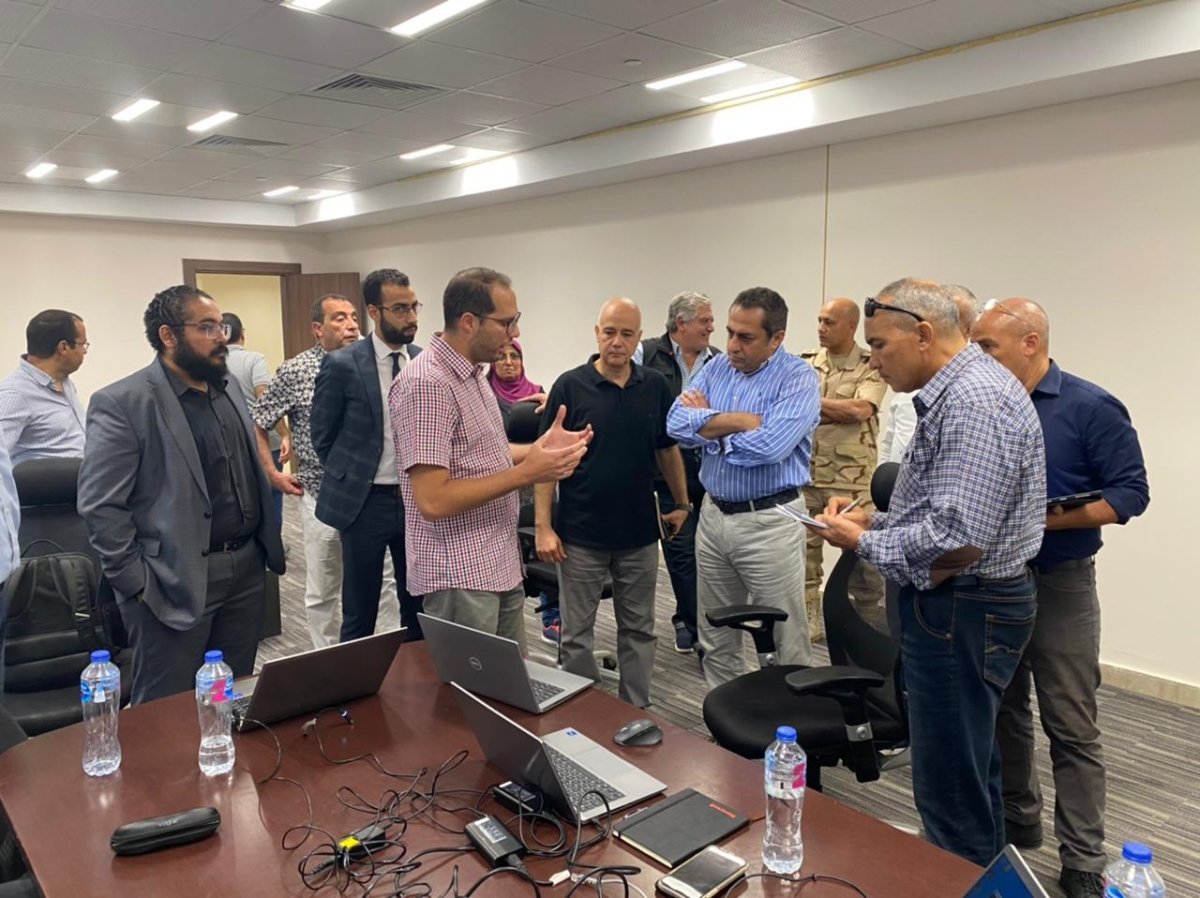 المهندس خالد عباس الرئيس الجديد لشركة العاصمة الادارية يتفقد بعض مشروعات المدينة