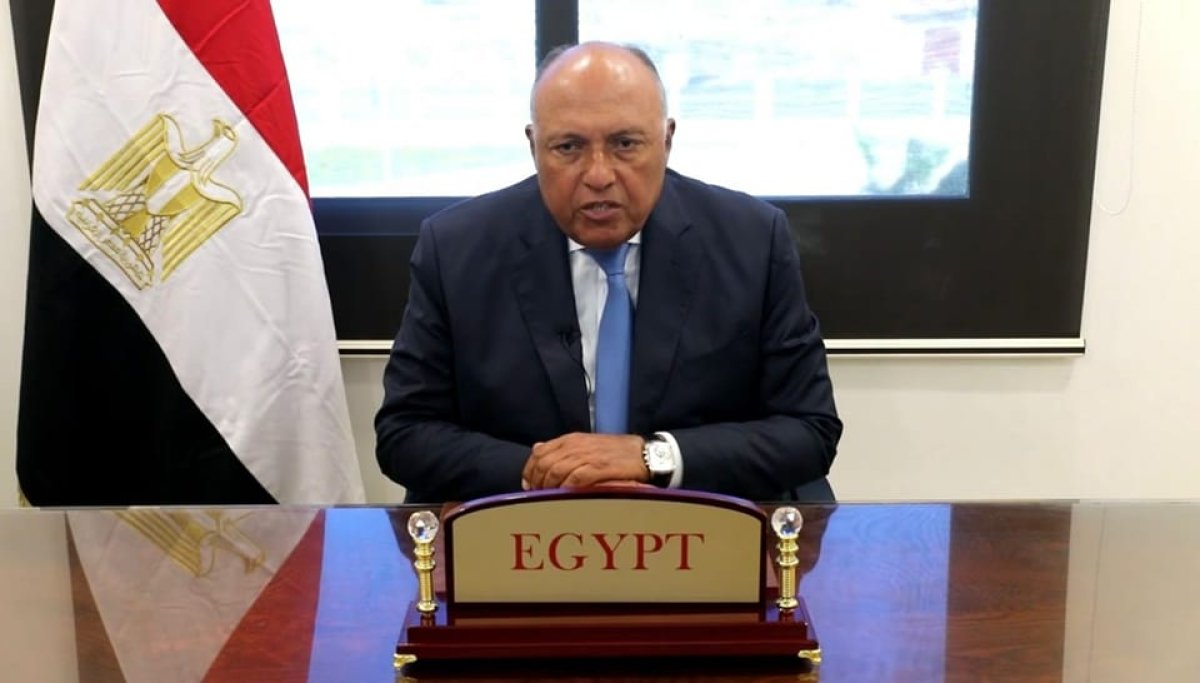 وزير الخارجية الرئيس المعين لمؤتمر COP27 يلقي كلمة مسجلة في المنتدى الإقليمي العربي بشأن تمويل العمل المناخي