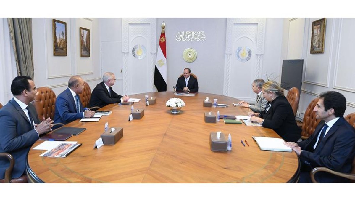 الرئيس السيسي يستقبل رئيس مجموعة ميرسك العالمية للنقل البحري