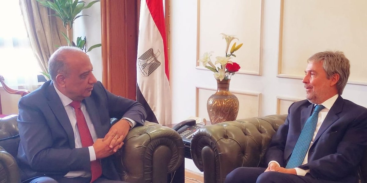 وزير قطاع الأعمال العام يبحث مع السفير الإيطالي تعزيز التعاون المشترك